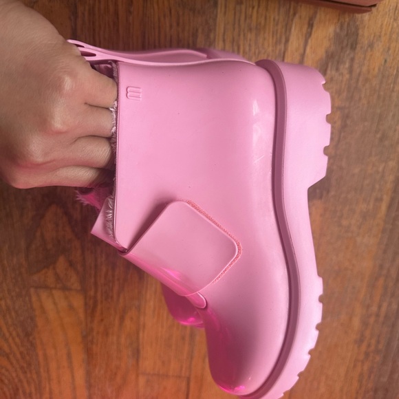 Mini Melissa Pink Chelsea bootie girls size 2 - Picture 4 of 9